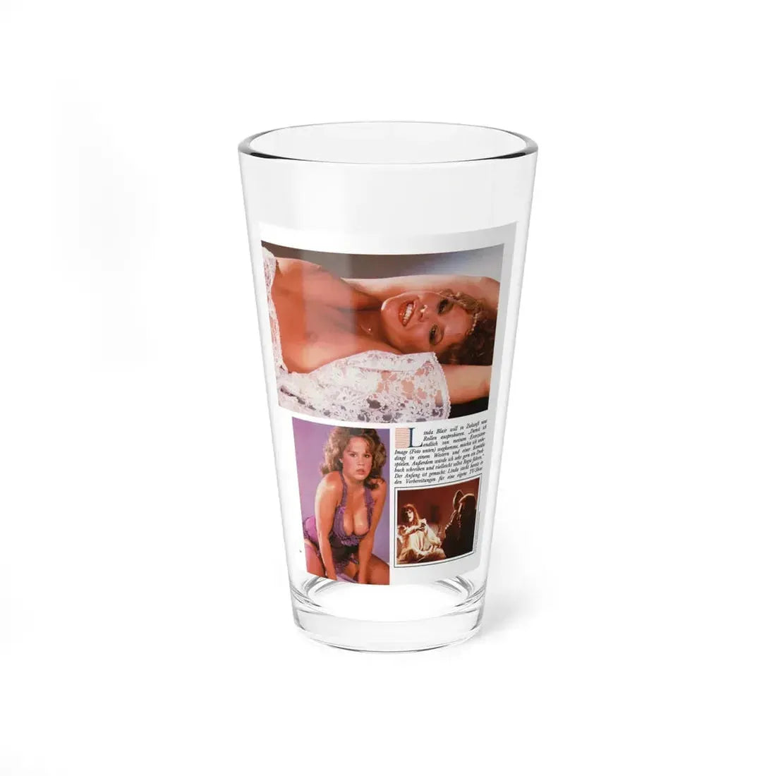 Linda Blair #329 (Vintage Female Icon) Pint Glass 16oz 16oz - Go Mug Yourself