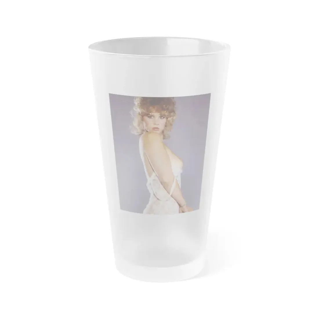 Linda Blair #33 (Vintage Female Icon) Frosted Pint Glass 16oz 16oz Frosted - Go Mug Yourself