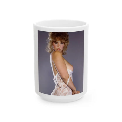 Linda Blair #33 (Vintage Female Icon) White Coffee Mug-15oz-Go Mug Yourself