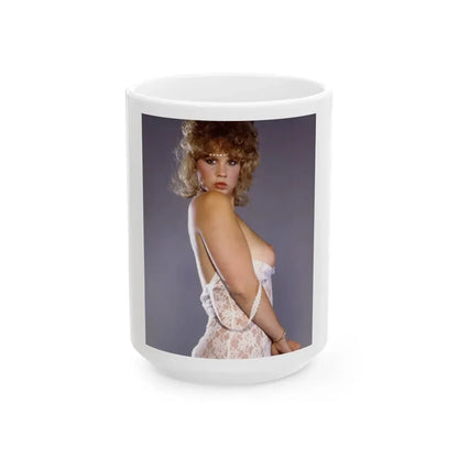 Linda Blair #33 (Vintage Female Icon) White Coffee Mug 15oz - Go Mug Yourself