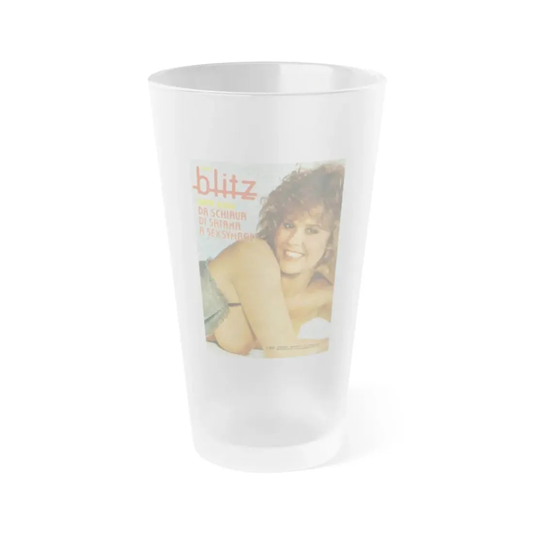 Linda Blair #331 (Vintage Female Icon) Frosted Pint Glass 16oz 16oz Frosted - Go Mug Yourself