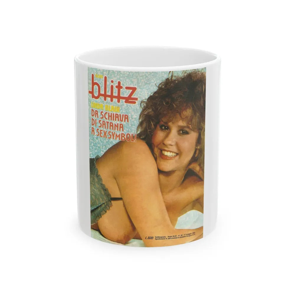 Linda Blair #331 (Vintage Female Icon) White Coffee Mug-11oz-Go Mug Yourself