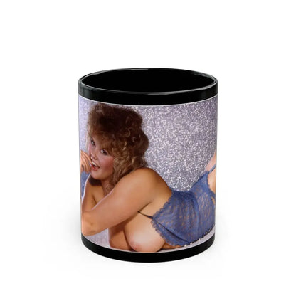 Linda Blair #332 (Vintage Female Icon) Black Coffee Mug 11oz - Go Mug Yourself