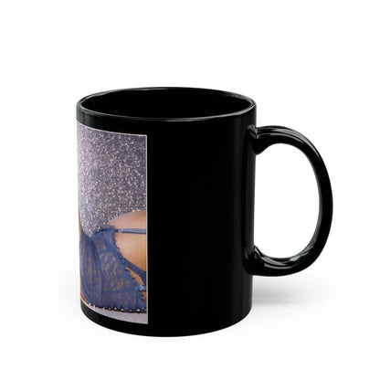 Linda Blair #332 (Vintage Female Icon) Black Coffee Mug - Go Mug Yourself