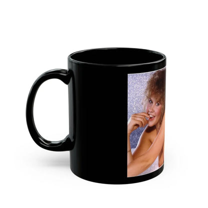 Linda Blair #332 (Vintage Female Icon) Black Coffee Mug-Go Mug Yourself