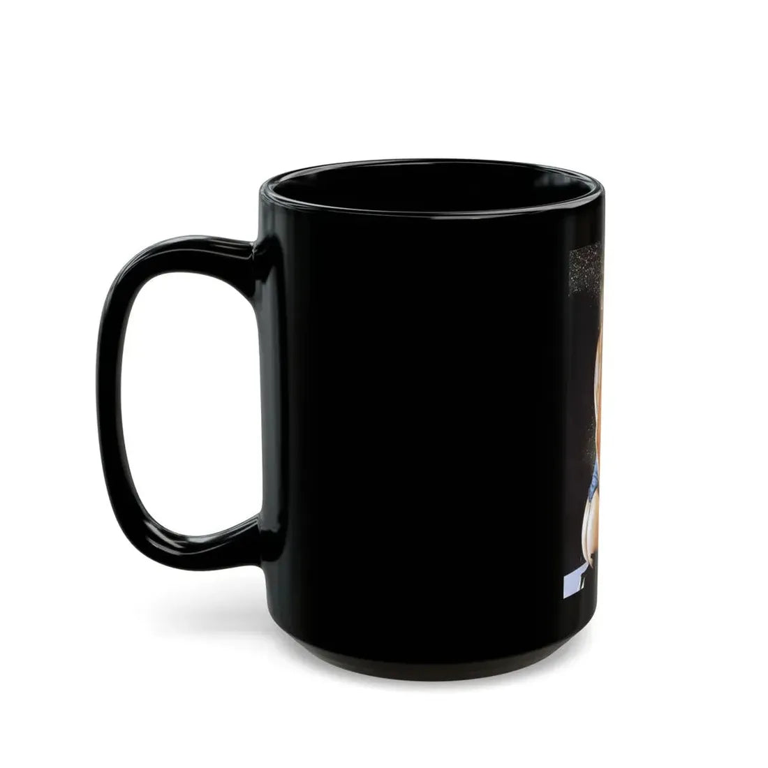 Linda Blair #333 (Vintage Female Icon) Black Coffee Mug - Go Mug Yourself