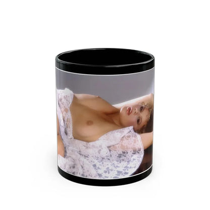 Linda Blair #335 (Vintage Female Icon) Black Coffee Mug 11oz - Go Mug Yourself