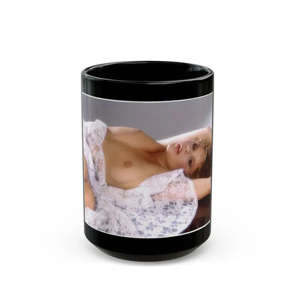 Linda Blair #335 (Vintage Female Icon) Black Coffee Mug 15oz - Go Mug Yourself