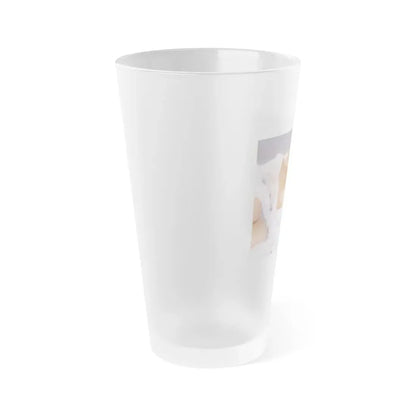 Linda Blair #335 (Vintage Female Icon) Frosted Pint Glass 16oz - Go Mug Yourself