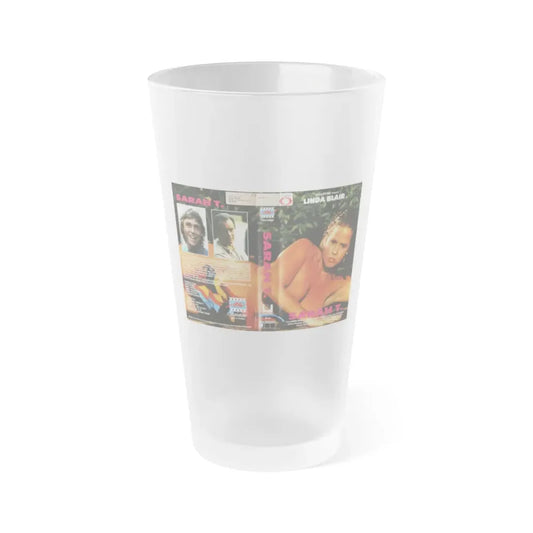 Linda Blair #336 (Vintage Female Icon) Frosted Pint Glass 16oz 16oz Frosted - Go Mug Yourself