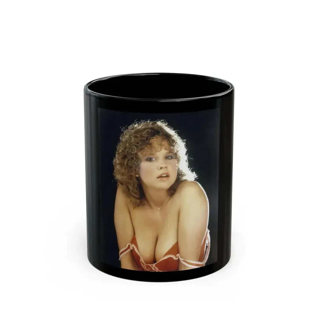 Linda Blair #337 1 (Vintage Female Icon) Black Coffee Mug 11oz - Go Mug Yourself