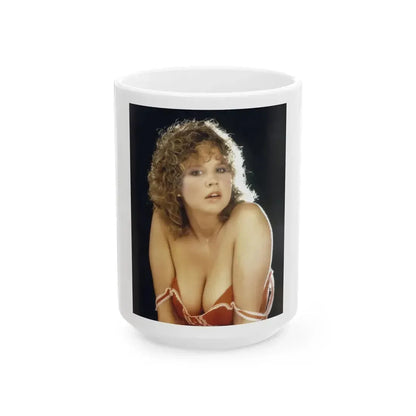 Linda Blair #337 1 (Vintage Female Icon) White Coffee Mug 15oz - Go Mug Yourself