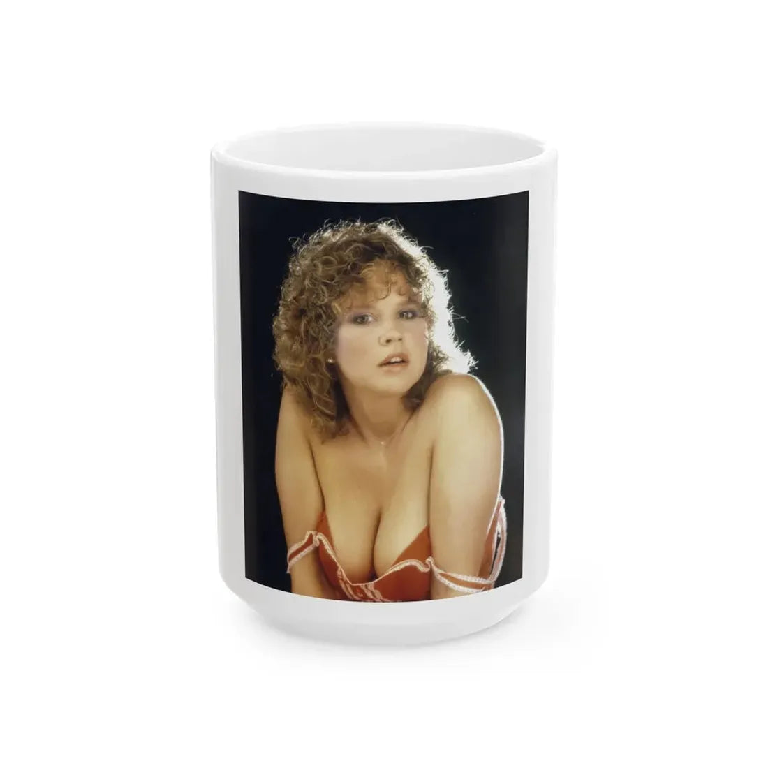 Linda Blair #337 1 (Vintage Female Icon) White Coffee Mug 15oz - Go Mug Yourself