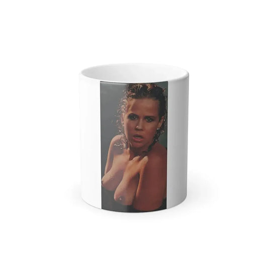 Linda Blair #338 - Topless Magazine Clipping (Vintage Female Icon) Color Changing Mug 11oz 11oz - Go Mug Yourself