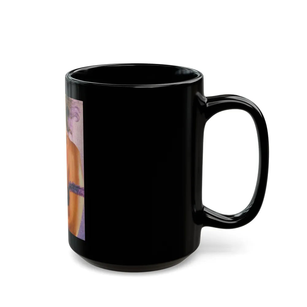 Linda Blair #343 (Vintage Female Icon) Black Coffee Mug-Go Mug Yourself