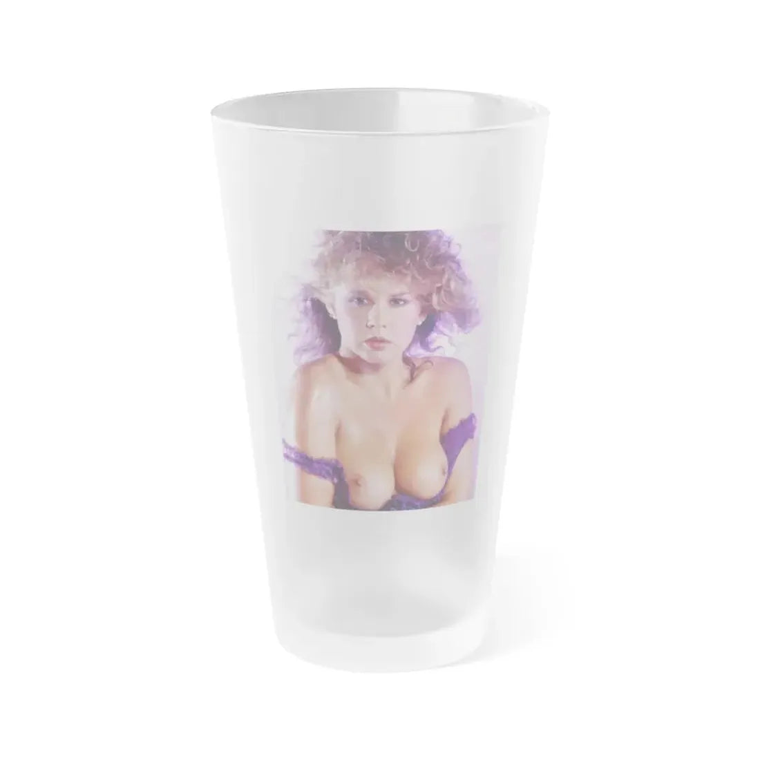 Linda Blair #345 - Topless (Vintage Female Icon) Frosted Pint Glass 16oz - Go Mug Yourself