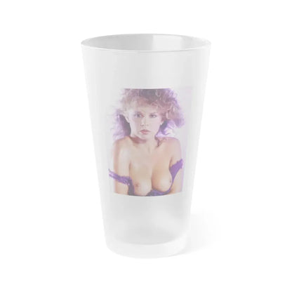 Linda Blair #345 - Topless (Vintage Female Icon) Frosted Pint Glass 16oz - Go Mug Yourself