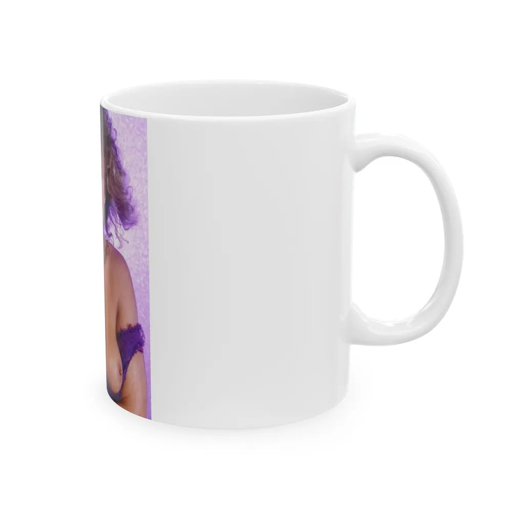 Linda Blair #345 - Topless (Vintage Female Icon) White Coffee Mug-Go Mug Yourself