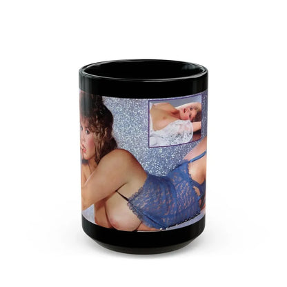 Linda Blair #348 (Vintage Female Icon) Black Coffee Mug 15oz - Go Mug Yourself