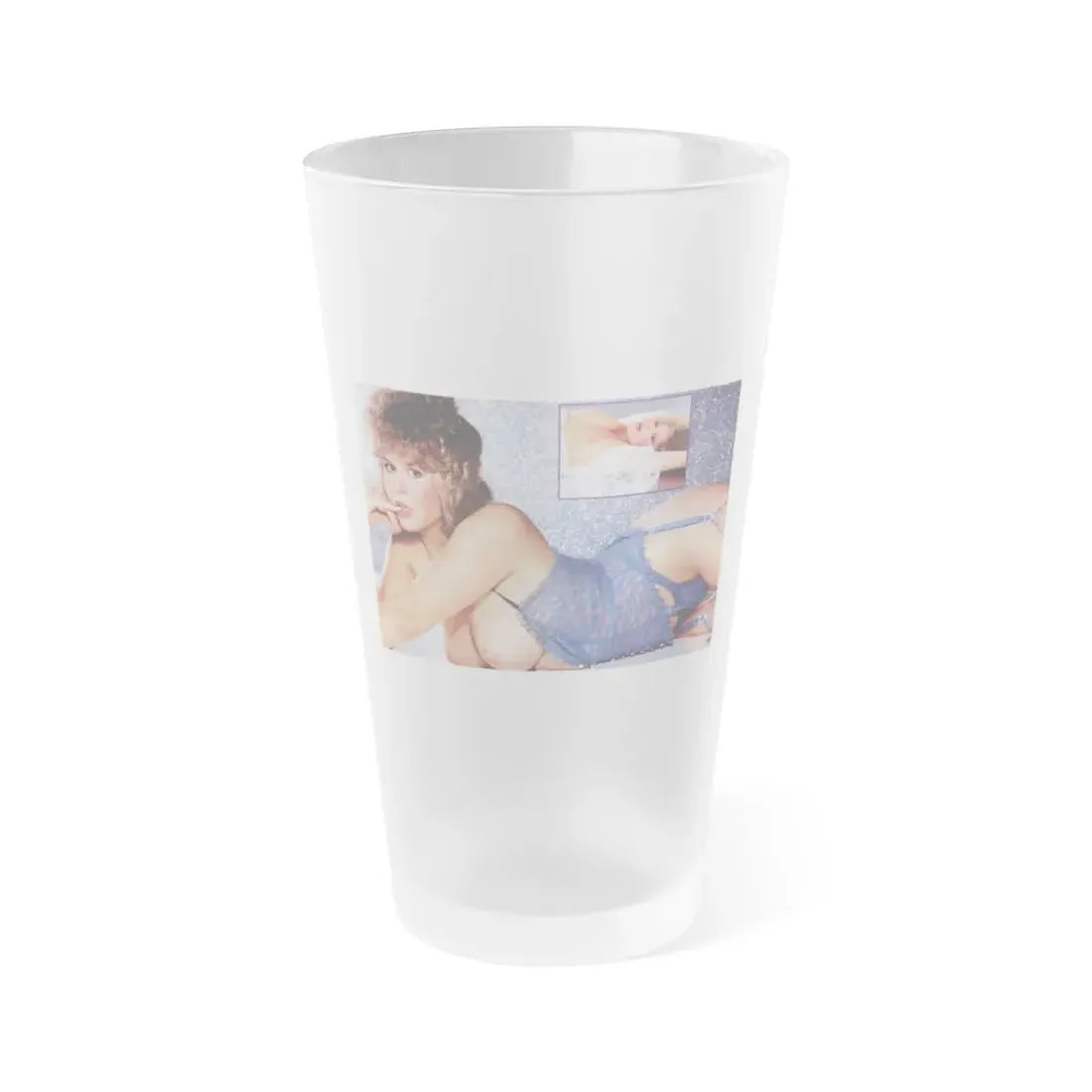 Linda Blair #348 (Vintage Female Icon) Frosted Pint Glass 16oz 16oz Frosted - Go Mug Yourself