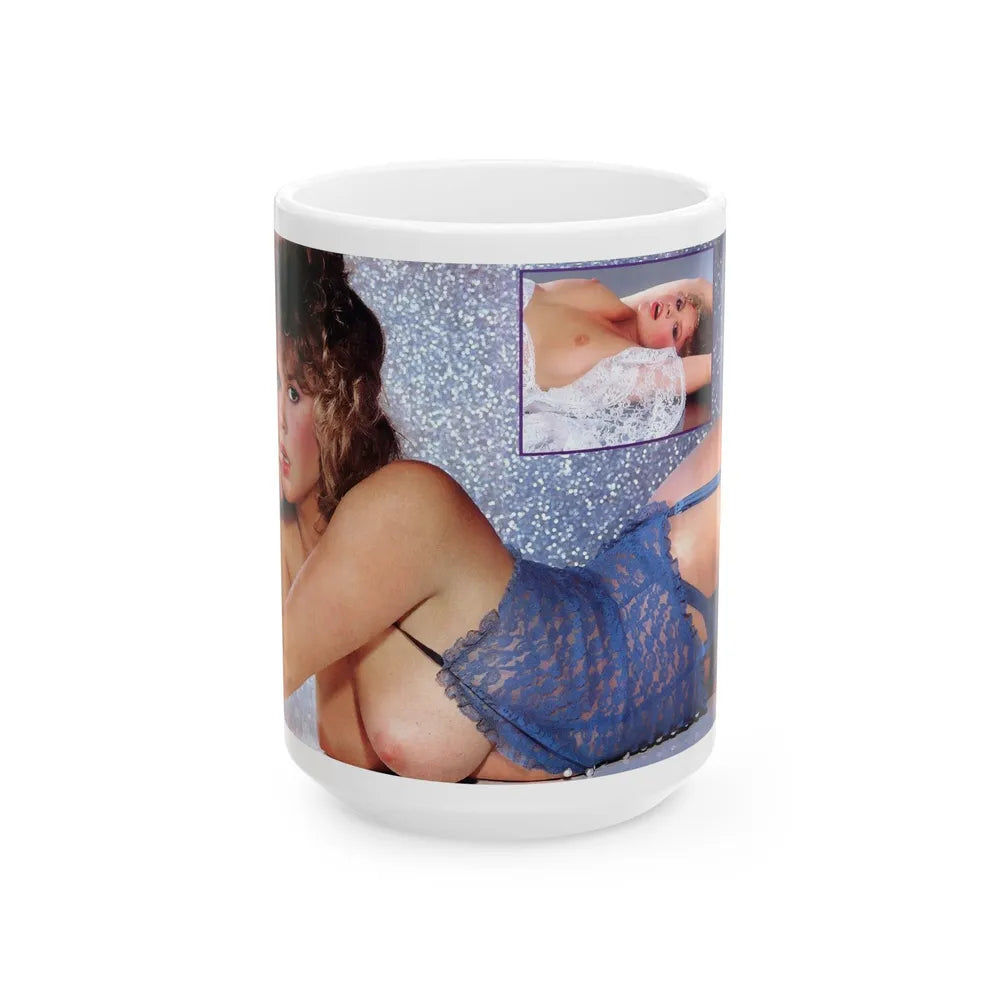 Linda Blair #348 (Vintage Female Icon) White Coffee Mug-15oz-Go Mug Yourself