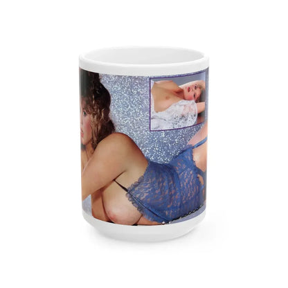 Linda Blair #348 (Vintage Female Icon) White Coffee Mug 15oz - Go Mug Yourself