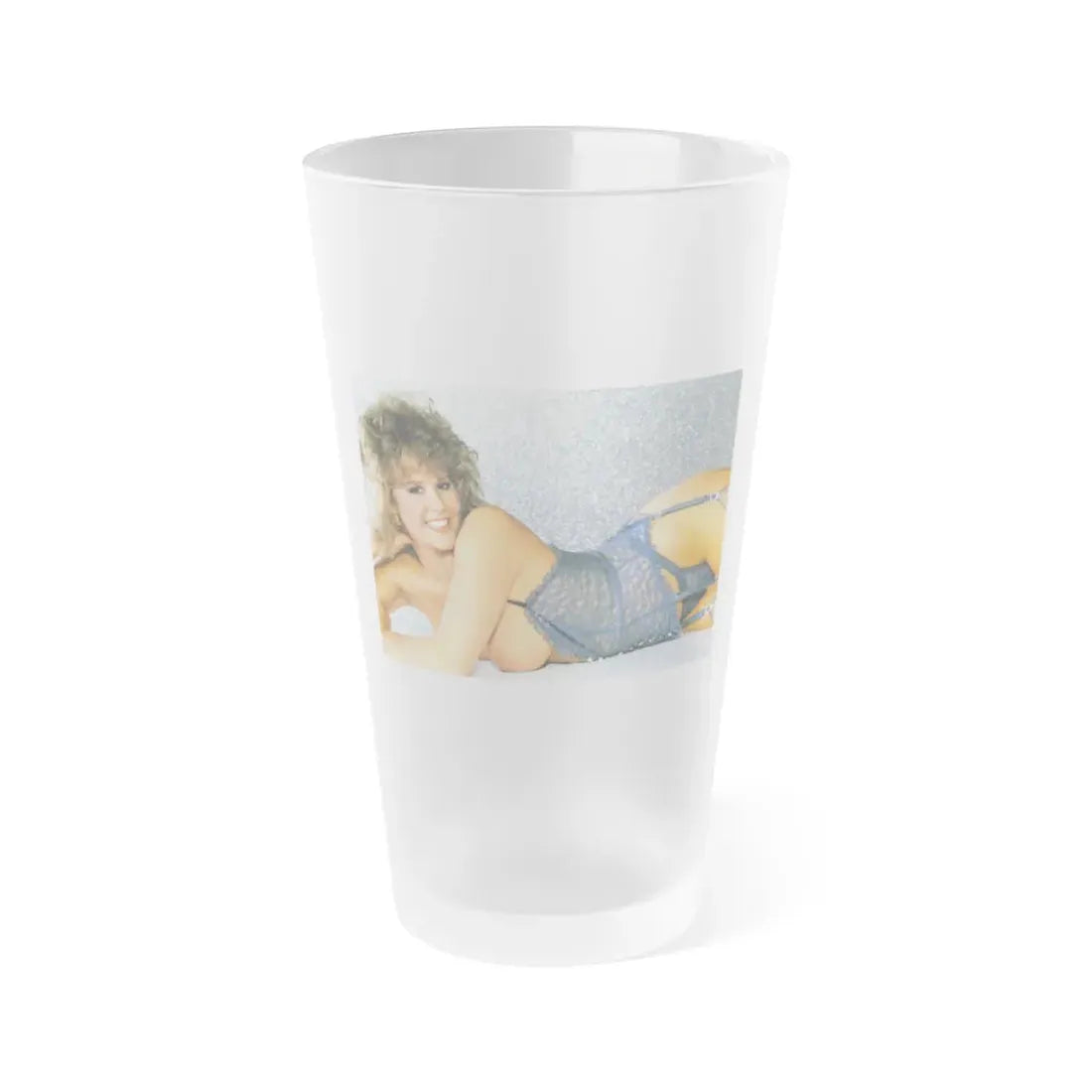 Linda Blair #349 (Vintage Female Icon) Frosted Pint Glass 16oz 16oz Frosted - Go Mug Yourself