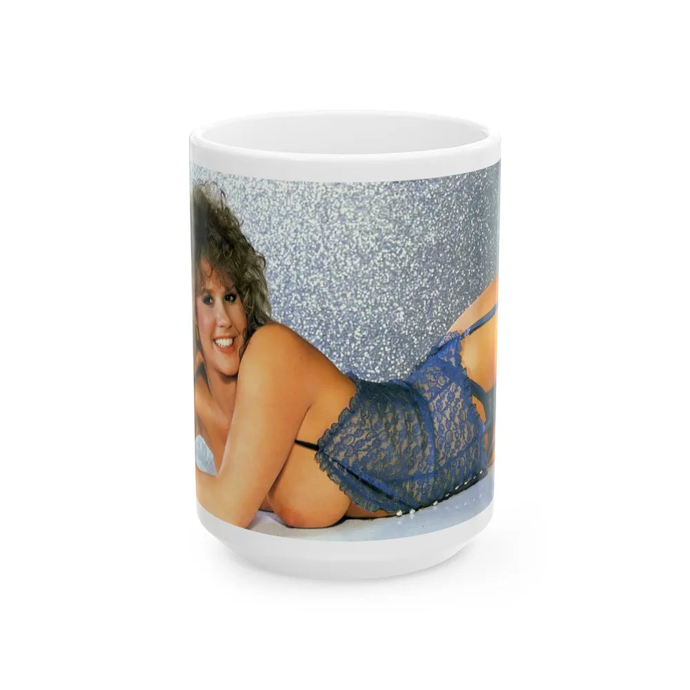 Linda Blair #349 (Vintage Female Icon) White Coffee Mug-15oz-Go Mug Yourself