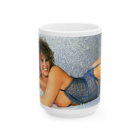 Linda Blair #349 (Vintage Female Icon) White Coffee Mug-15oz-Go Mug Yourself