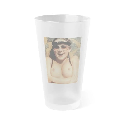 Linda Blair #350 (Vintage Female Icon) Frosted Pint Glass 16oz 16oz Frosted - Go Mug Yourself