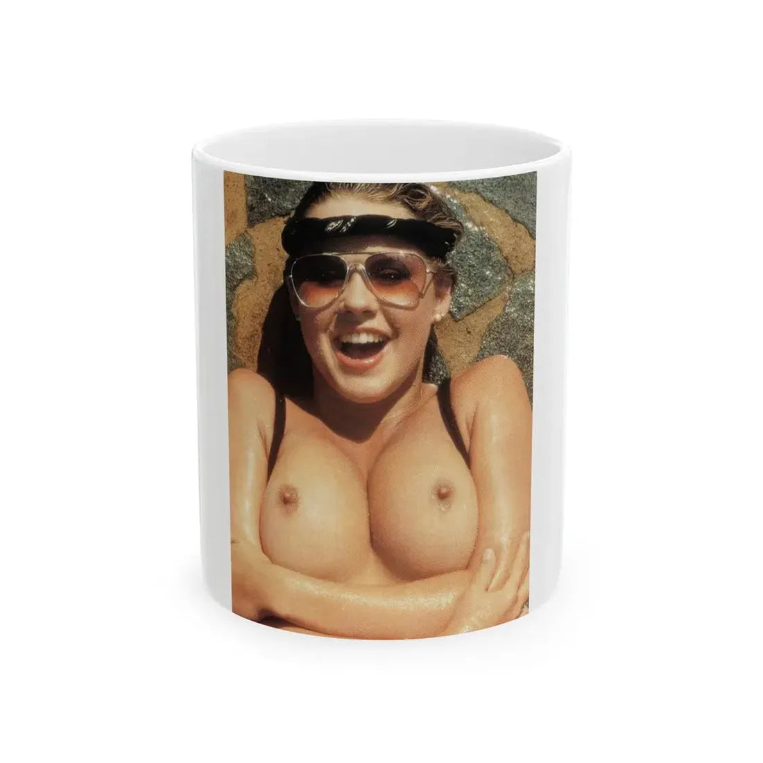 Linda Blair #350 (Vintage Female Icon) White Coffee Mug 11oz - Go Mug Yourself