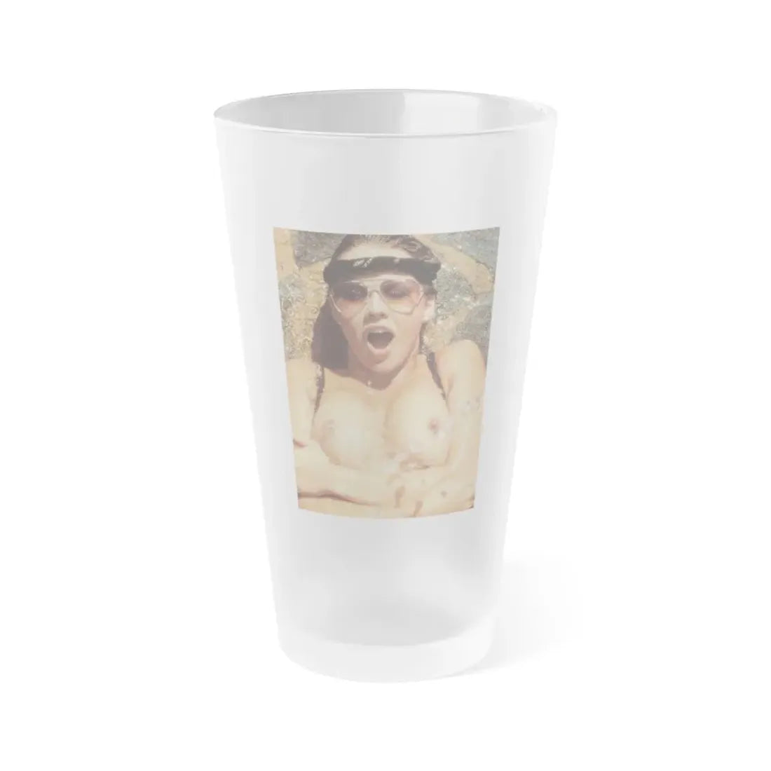 Linda Blair #351 (Vintage Female Icon) Frosted Pint Glass 16oz 16oz Frosted - Go Mug Yourself