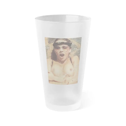 Linda Blair #351 (Vintage Female Icon) Frosted Pint Glass 16oz 16oz Frosted - Go Mug Yourself