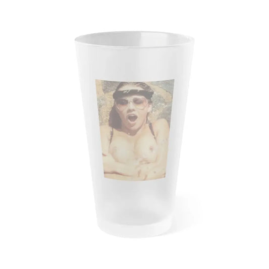 Linda Blair #351 (Vintage Female Icon) Frosted Pint Glass 16oz 16oz Frosted - Go Mug Yourself