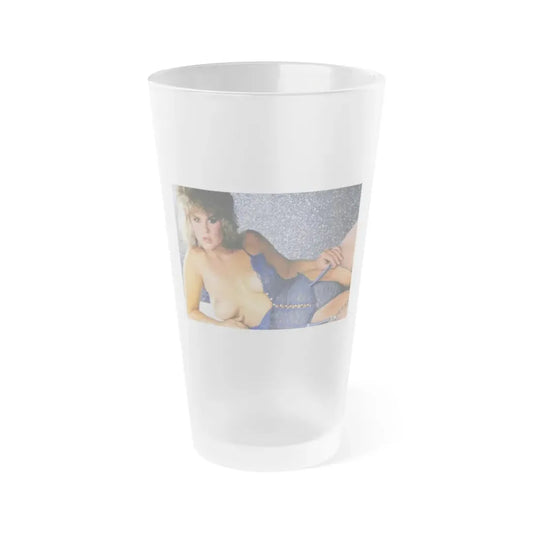 Linda Blair #352 - Topless (Vintage Female Icon) Frosted Pint Glass 16oz 16oz Frosted - Go Mug Yourself