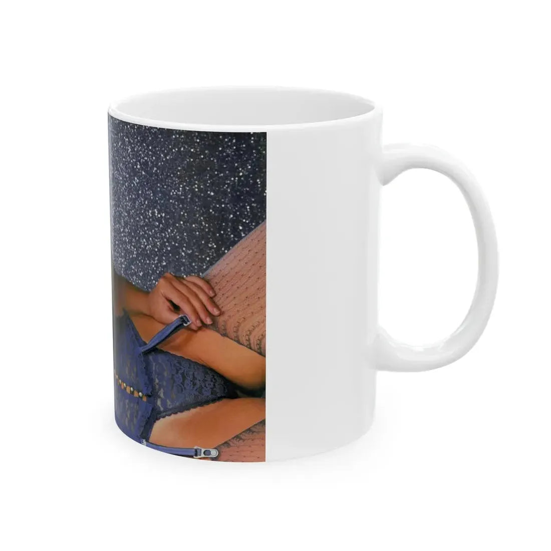 Linda Blair #352 - Topless (Vintage Female Icon) White Coffee Mug - Go Mug Yourself