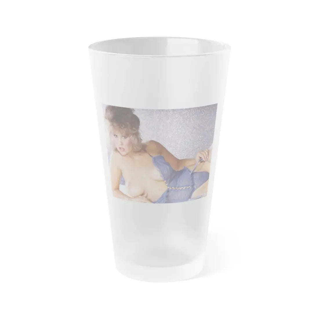 Linda Blair #353 (Vintage Female Icon) Frosted Pint Glass 16oz 16oz Frosted - Go Mug Yourself