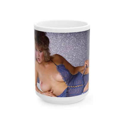 Linda Blair #353 (Vintage Female Icon) White Coffee Mug-15oz-Go Mug Yourself