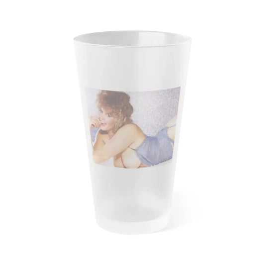 Linda Blair #354 (Vintage Female Icon) Frosted Pint Glass 16oz 16oz Frosted - Go Mug Yourself