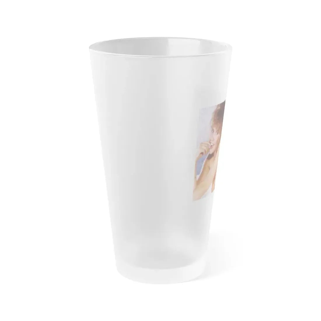 Linda Blair #354 (Vintage Female Icon) Frosted Pint Glass 16oz - Go Mug Yourself