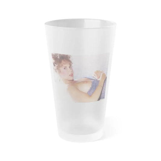 Linda Blair #356 (Vintage Female Icon) Frosted Pint Glass 16oz 16oz Frosted - Go Mug Yourself
