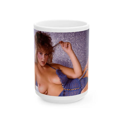 Linda Blair #357 (Vintage Female Icon) White Coffee Mug-15oz-Go Mug Yourself