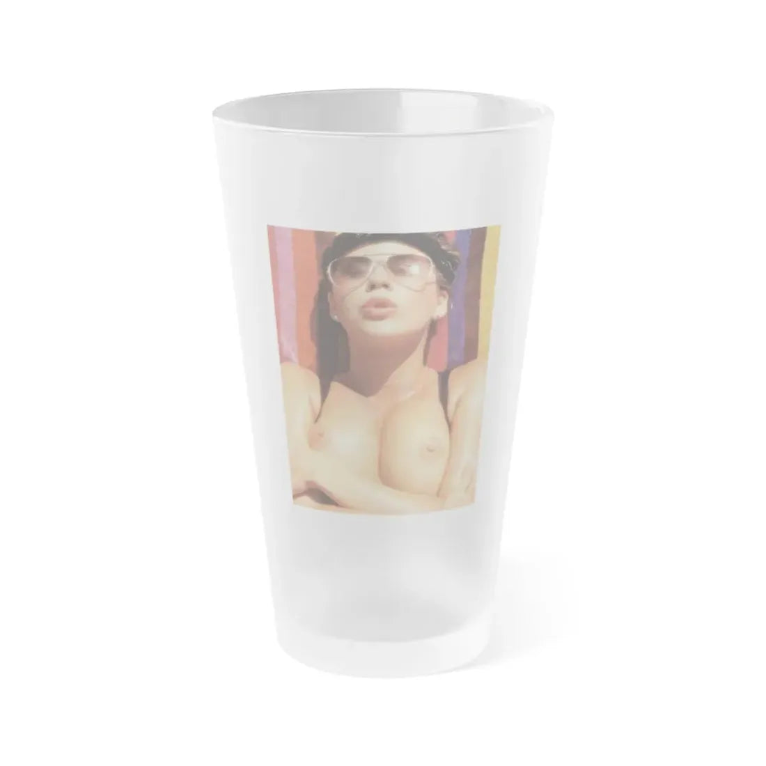 Linda Blair #358 (Vintage Female Icon) Frosted Pint Glass 16oz 16oz Frosted - Go Mug Yourself