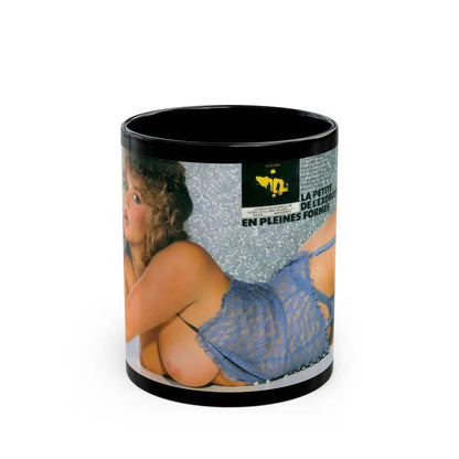 Linda Blair #359 (Vintage Female Icon) Black Coffee Mug-11oz-Go Mug Yourself