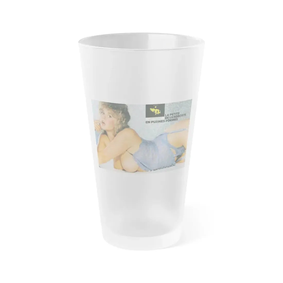 Linda Blair #359 (Vintage Female Icon) Frosted Pint Glass 16oz 16oz Frosted - Go Mug Yourself