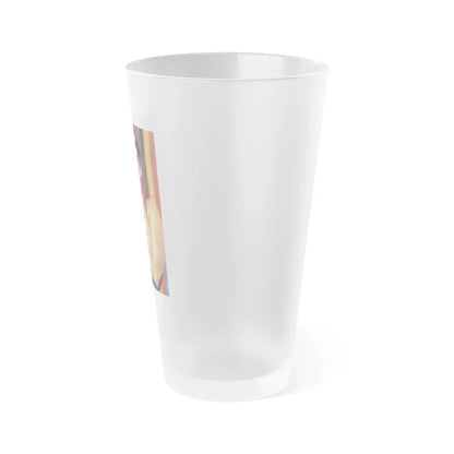Linda Blair #360 (Vintage Female Icon) Frosted Pint Glass 16oz - Go Mug Yourself