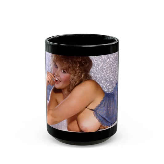 Linda Blair #361 (Vintage Female Icon) Black Coffee Mug 15oz - Go Mug Yourself