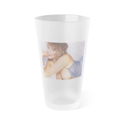 Linda Blair #361 (Vintage Female Icon) Frosted Pint Glass 16oz 16oz Frosted - Go Mug Yourself