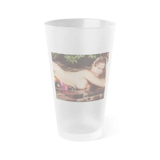 Linda Blair #362 - Topless (Vintage Female Icon) Frosted Pint Glass 16oz 16oz Frosted - Go Mug Yourself