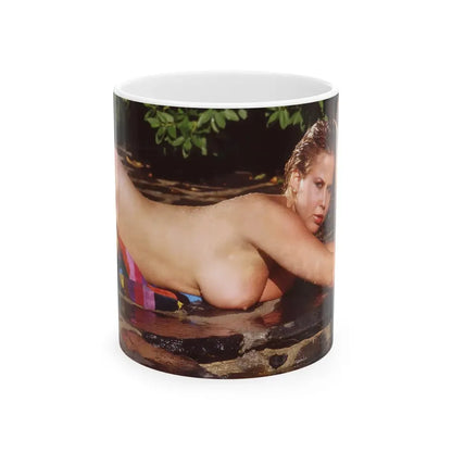 Linda Blair #362 - Topless (Vintage Female Icon) White Coffee Mug 11oz - Go Mug Yourself